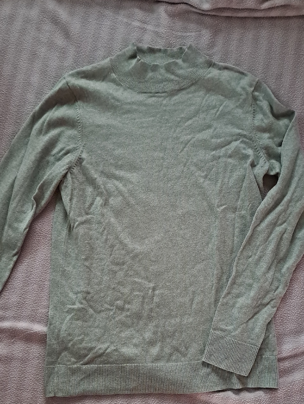 Amazon Essentials Sage Mock Neck Sweater - Like New